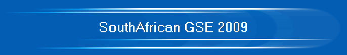 SouthAfrican GSE 2009