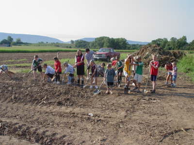 Kids Groundbreaking at the Soccer Complex